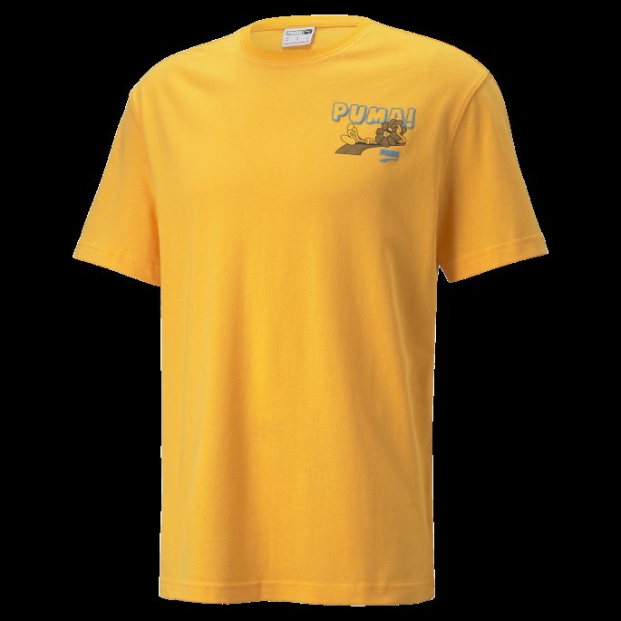 Downtown Grafisk Tee Menn Tangerine Puma På Salg