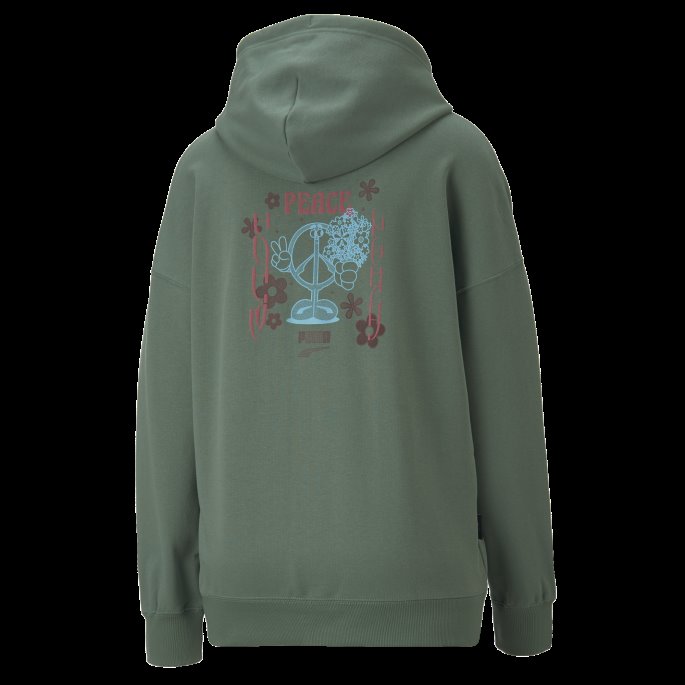 Dyp Skog Puma På Salg I Sentrum Oversized Hettegenser For Kvinner