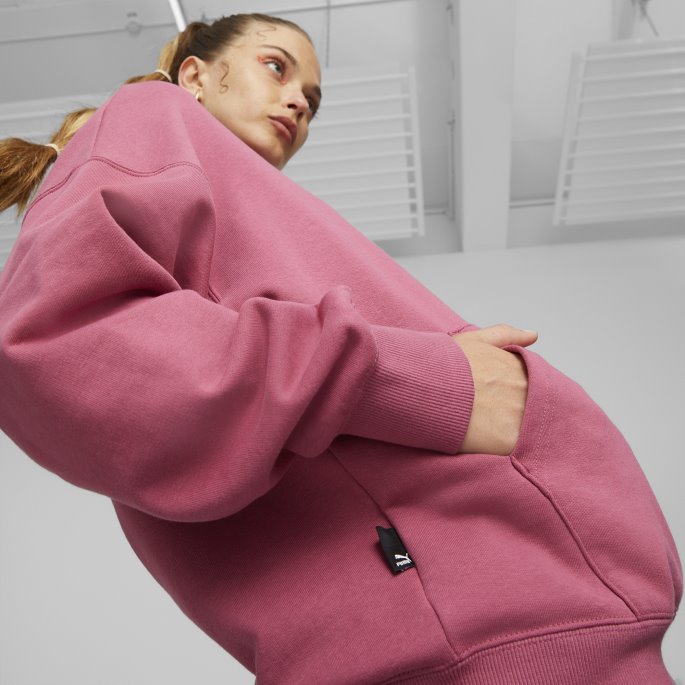 Puma På Tilbud Støvete Orkidé Downtown Overdimensjonert Hettegenser For Kvinner