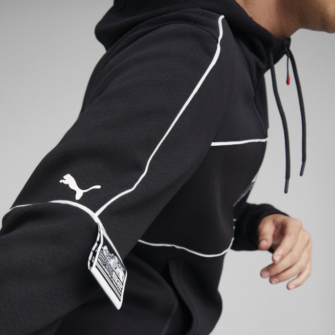 Puma På Tilbud Scuderia Ferrari Race Slim Fit Hettejakke Herre Svart