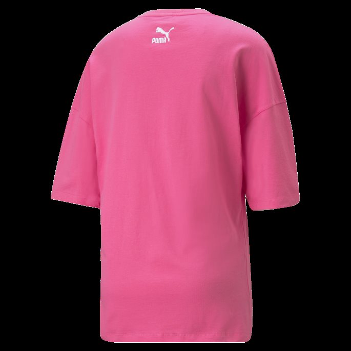 Retro Oversized T-skjorte For Kvinner Carmine Rose Puma På Salg