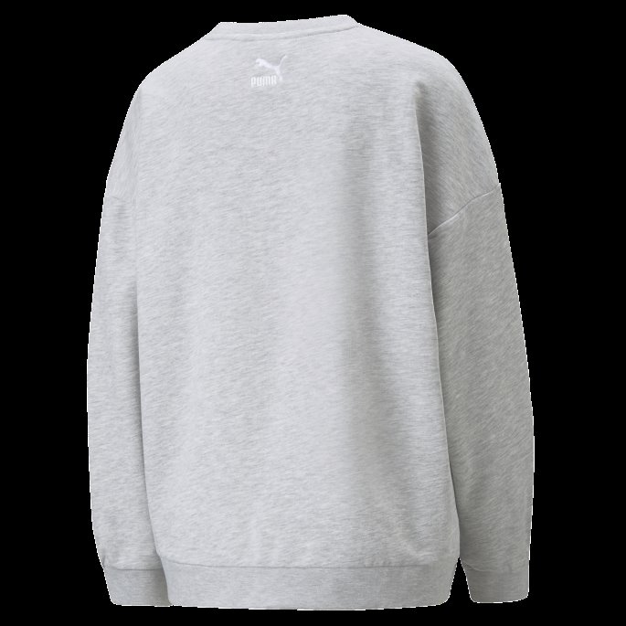Lys Grå Lyng Puma På Salg Retro Sweatshirt Med Rund Hals Dame