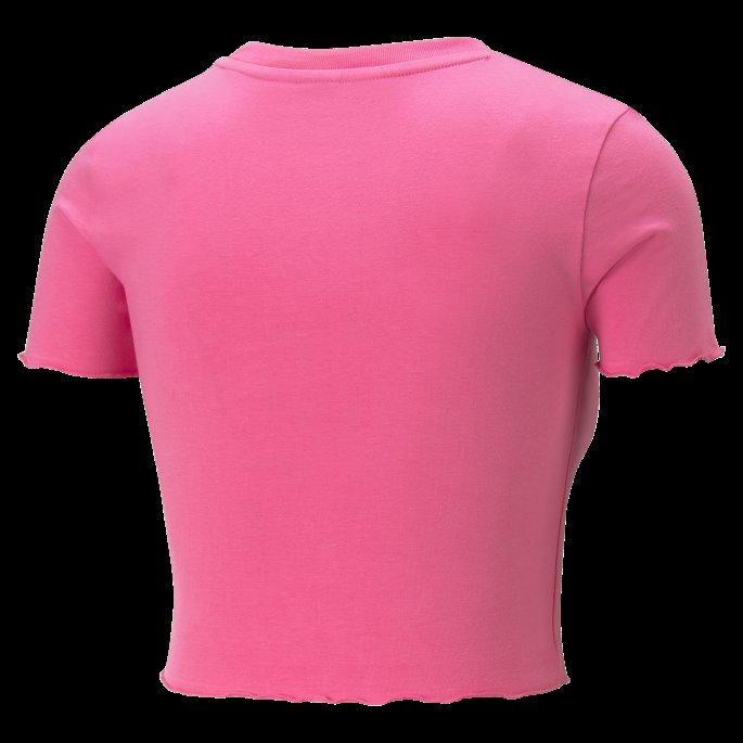 Carmine Rose Puma På Salg Retro Cropped Tee Kvinner