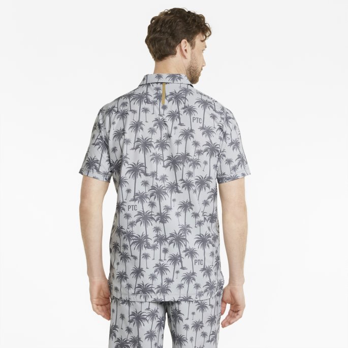 Høy Stige-stille Skygge Puma På Tilbud X Palm Tree Crew Palm Golf Poloskjorte Herre