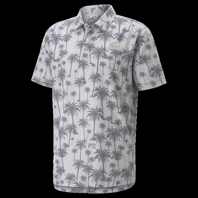 Puma På Tilbud X Palm Tree Crew Palm Golf Polo Skjorte Herre Høy Stige-stille Skygge