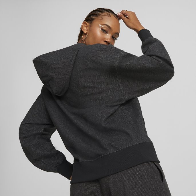 Puma På Tilbud Klassikere Soft Ink Hettegenser Dame Svart