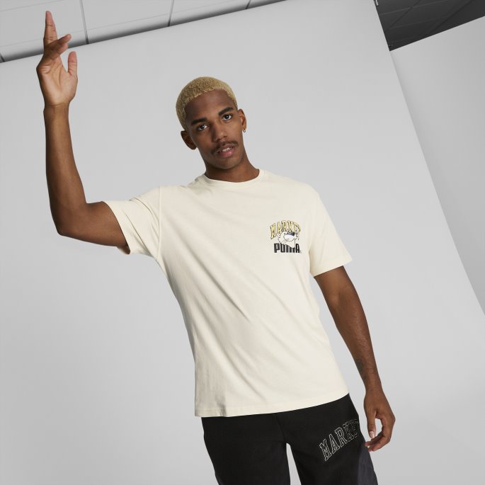 Puma På Tilbud X Market Grafisk T-skjorte For Menn Uberørt