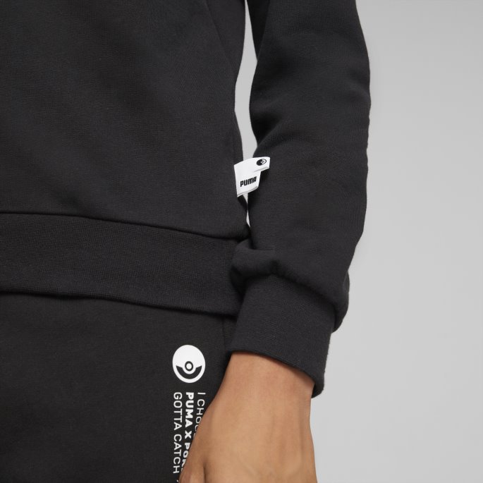 Puma På Tilbud X Pokmon Crewneck Sweatshirt Ungdom Svart