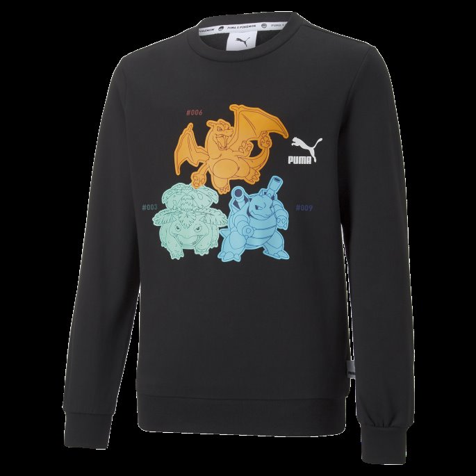 Puma På Tilbud X Pokmon Crewneck Sweatshirt Ungdom Svart