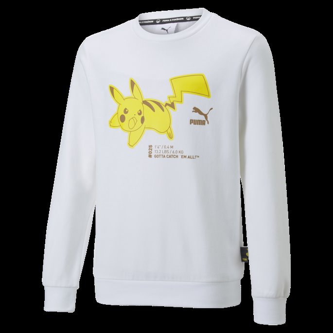 Puma På Tilbud X Pokmon Crewneck Sweatshirt Ungdom Hvit