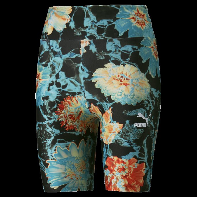 Svart Skjult Blomst Høy Midje 7' Dameshorts Puma På Salg