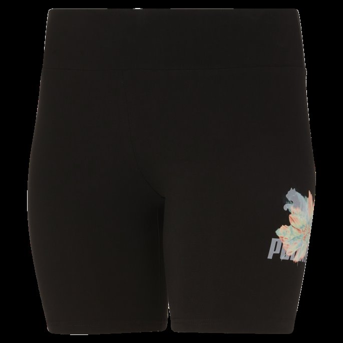 Skjult Blomst Høy Midje 7' Dameshorts Svart Puma På Salg