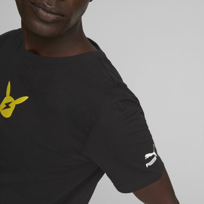 Puma På Tilbud X Pokmon Grafisk Tee Menn Svart
