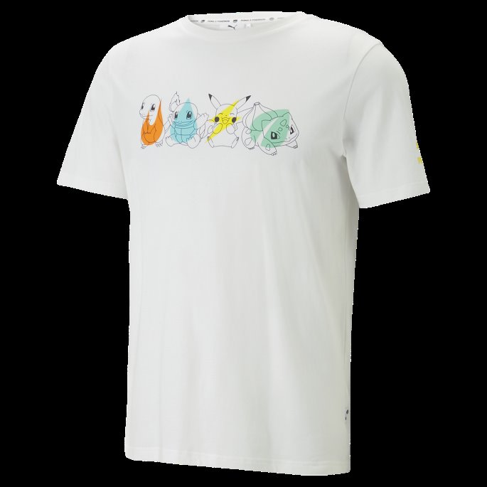 Puma På Tilbud X Pokmon Grafisk Tee Menn Hvit