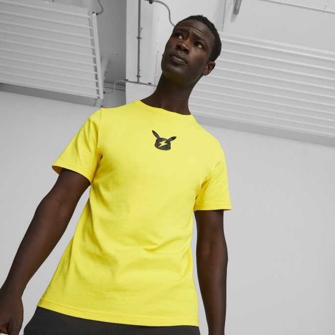 Puma På Tilbud X Pokmon Grafisk Tee Menn Empire Gul