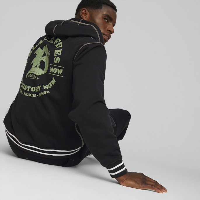 Puma På Tilbud X Black Fives Basketball Hettegenser Menn Svart