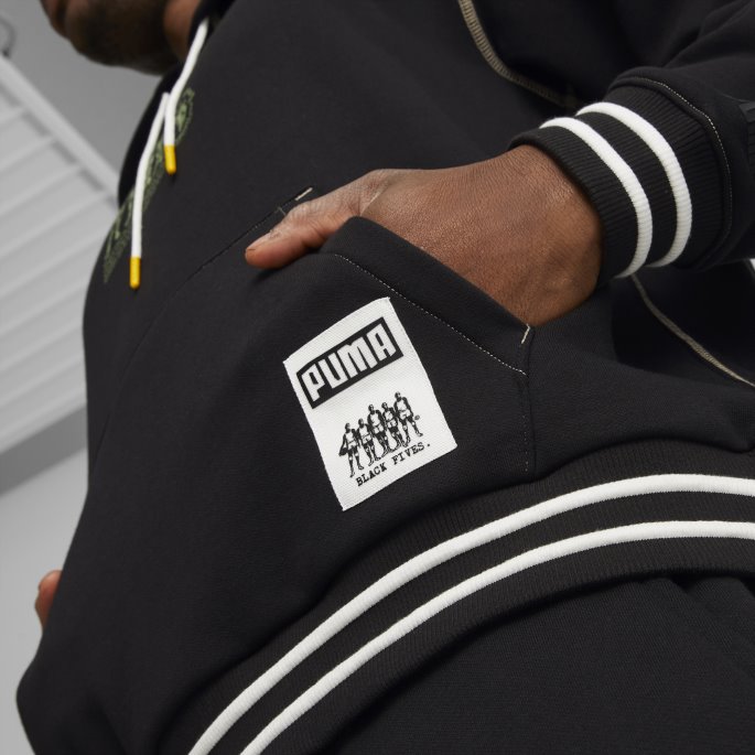 Puma På Tilbud X Black Fives Basketball Hettegenser Menn Svart