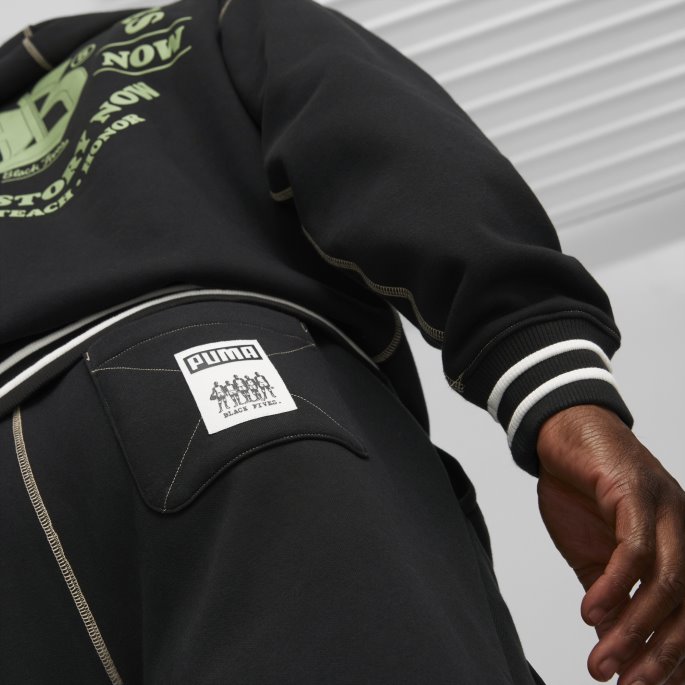 Puma På Tilbud X Svart Femmer Basketball Joggebukse For Menn Svart
