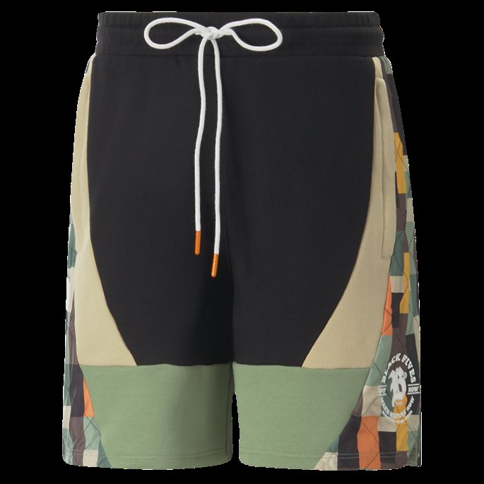 Puma På Tilbud X Svart Femmer Basketballshorts For Menn Svart-lys Sand-støvet Grønn