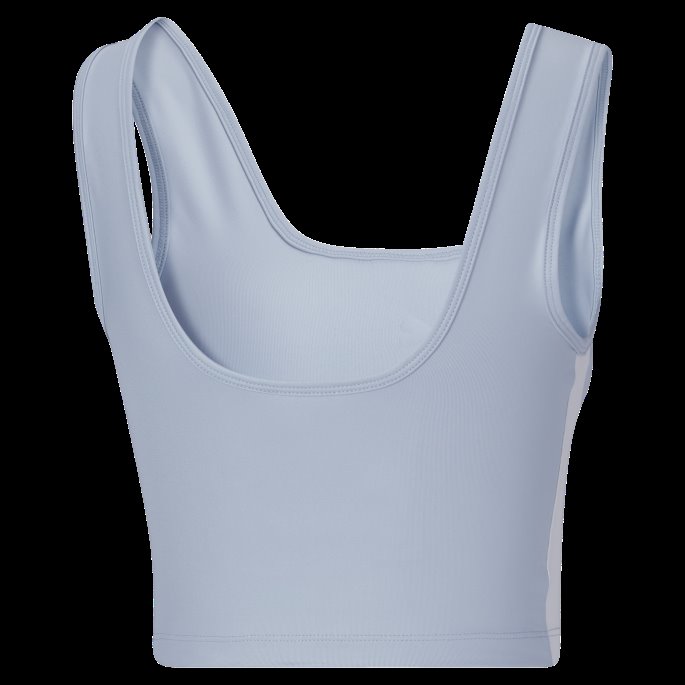 T7 Skinnende Kvinners Crop Top Blå Vask Puma På Salg