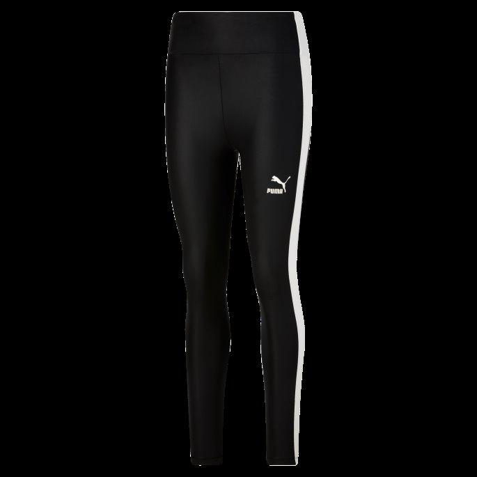Puma På Tilbud T7 Skinnende Kvinners Leggings Med Høy Midje Svart-urørt