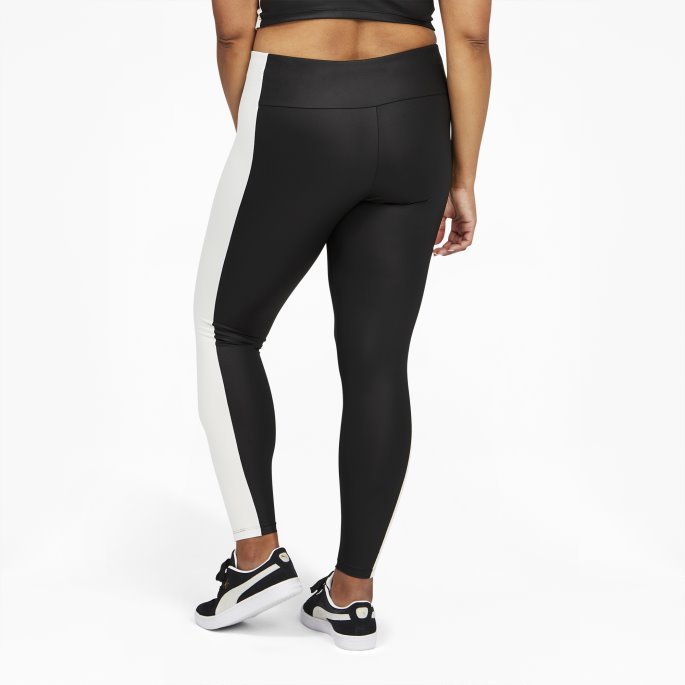 Puma På Tilbud T7 Skinnende Kvinners Leggings Med Høy Midje Pl Svart-berørt