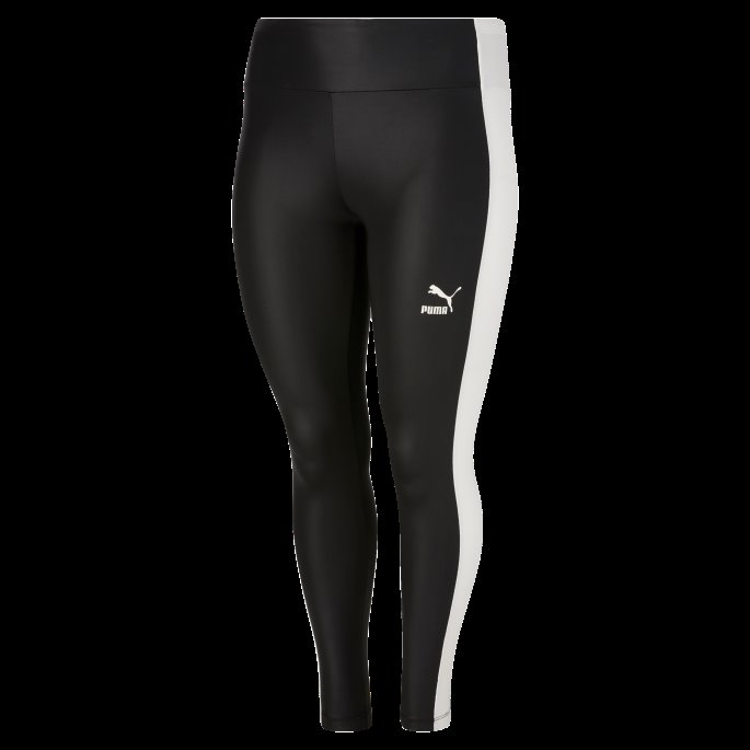 Puma På Tilbud T7 Skinnende Kvinners Leggings Med Høy Midje Pl Svart-berørt