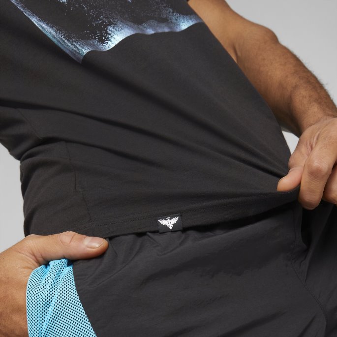 Puma På Salg Melo One Sjelden Basketball Tee Menn Svart