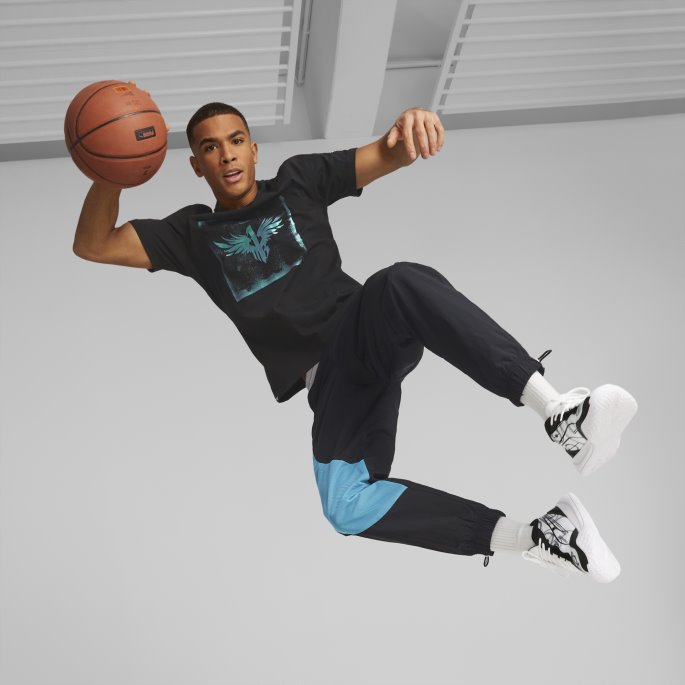 Puma På Salg Melo One Sjelden Basketball Tee Menn Svart