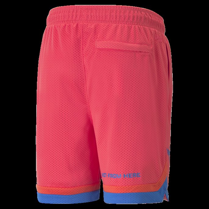 Hot Coral Puma På Salg Melo One Stripe Basketballshorts Menn