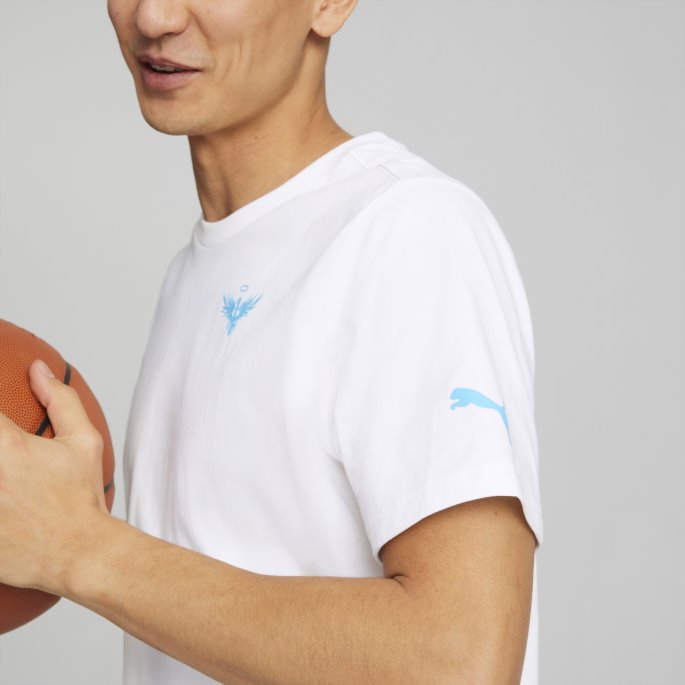 Hvit Puma På Salg Melo Rare Basketball-t-skjorte For Menn
