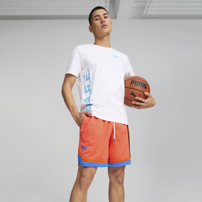 Hvit Puma På Salg Melo Rare Basketball-t-skjorte For Menn