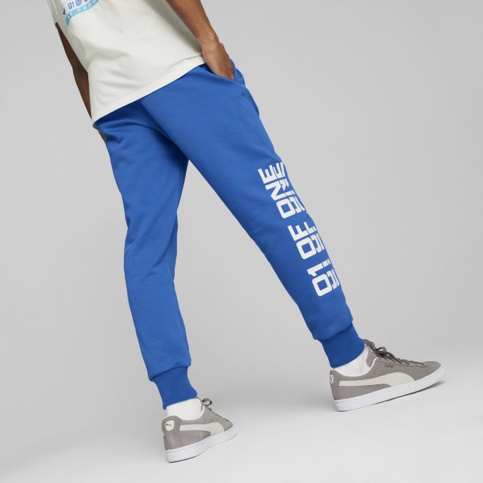 Ultra Blå-hvit Melo Roty Basketball Joggebukser For Menn Puma På Salg