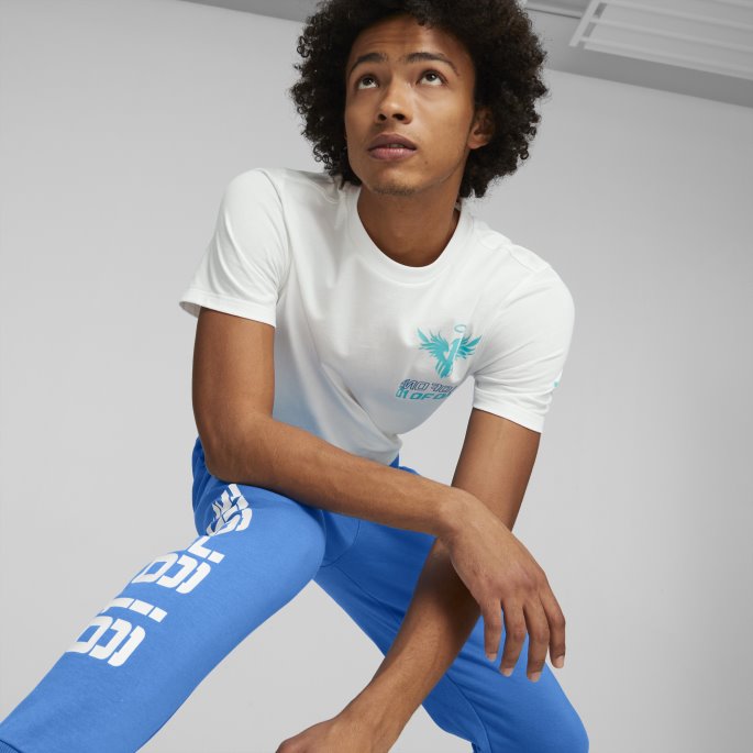 Ultra Blå-hvit Melo Roty Basketball Joggebukser For Menn Puma På Salg