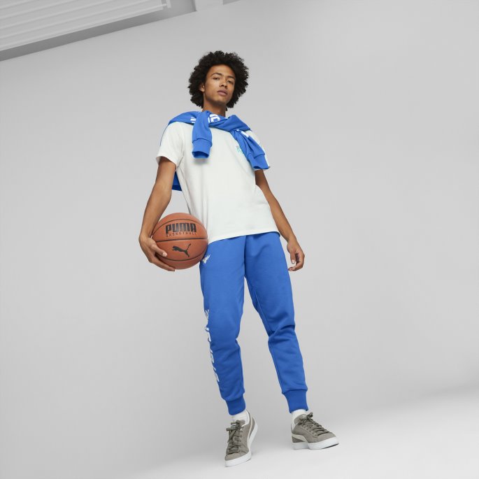 Ultra Blå-hvit Melo Roty Basketball Joggebukser For Menn Puma På Salg