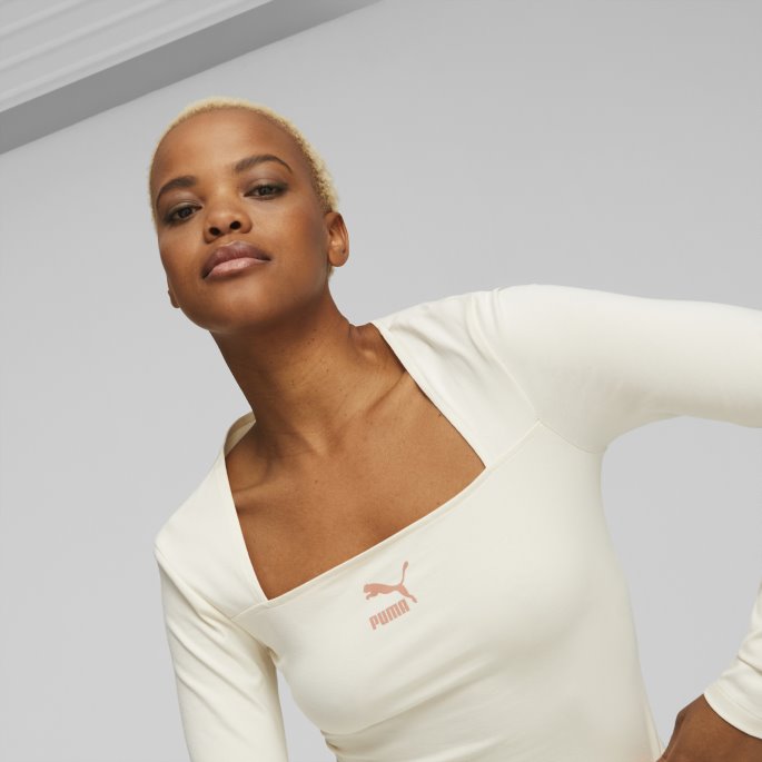 Klassikere Bolero Langermet Slips T-skjorte Damer Uberørt Puma På Salg