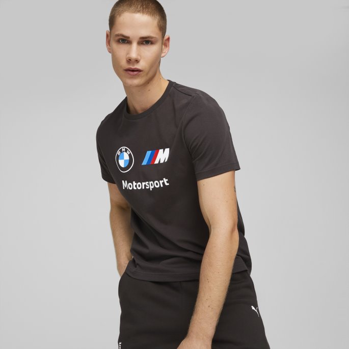 Svart Puma På Salg Bmw M Motorsport Ess Logo Tee Herre