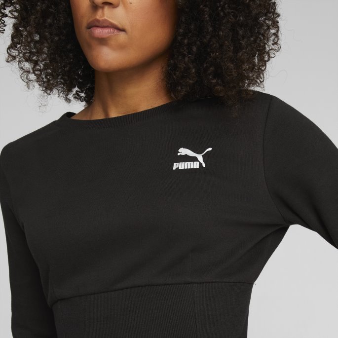 Puma På Tilbud X Pamela Reif Classics Crewneck Sweatshirt Dame Svart