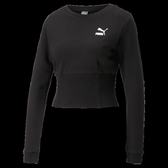 Puma På Tilbud X Pamela Reif Classics Crewneck Sweatshirt Dame Svart