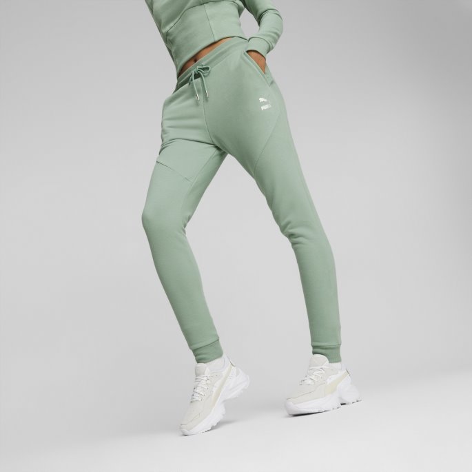 Puma På Tilbud X Pamela Reif Classics Joggebukse Dame Granittgrønn