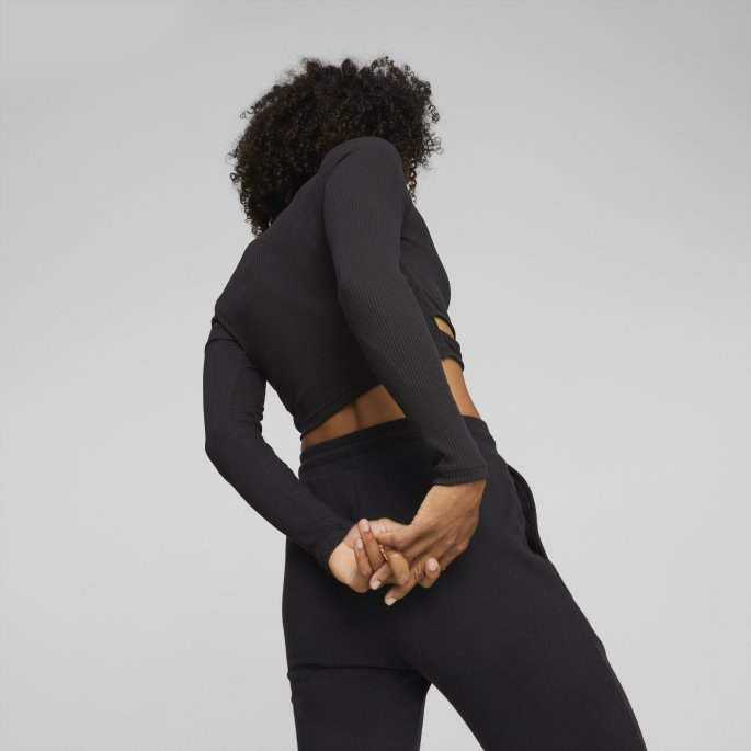 Puma På Tilbud X Pamela Reif Classics Cutout Wrap Top Dame Svart