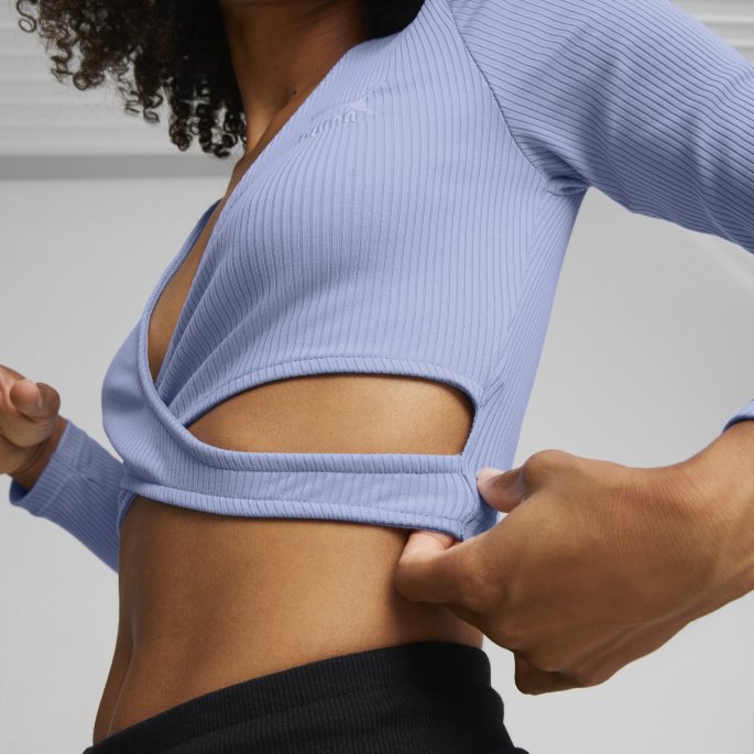 Puma På Tilbud X Pamela Reif Classics Cutout Wrap Top Kvinner Påskeegg
