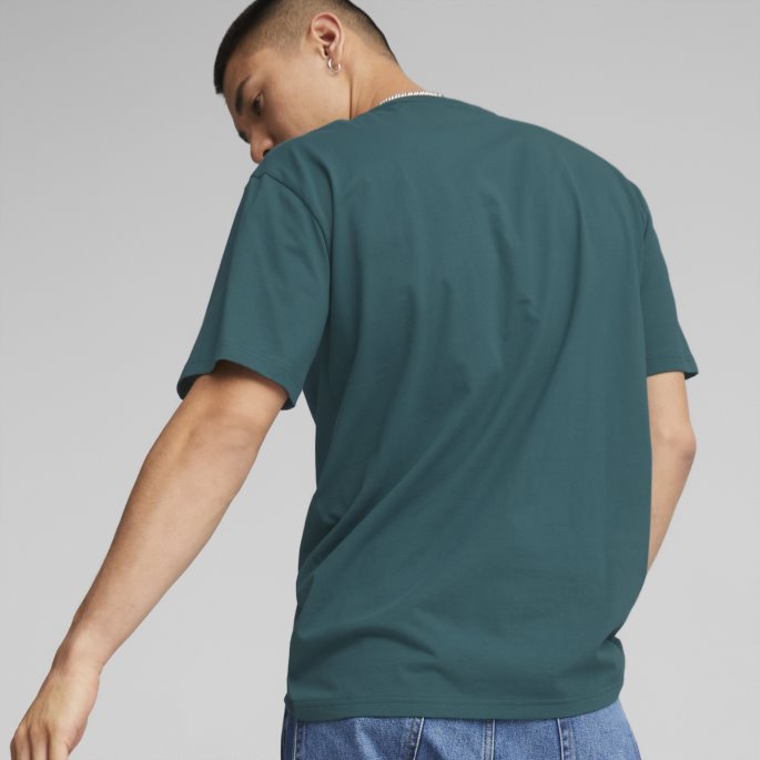 Puma På Salg Team Grafisk Tee Menn Varsity Green
