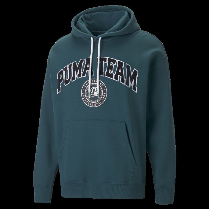 Puma På Salg Team Fleece Hettegenser Menn Varsity Green
