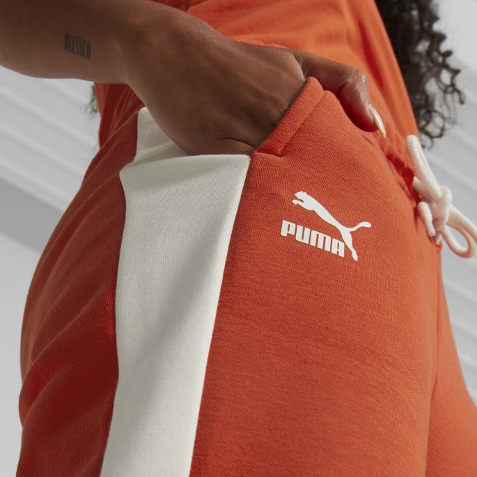 Puma På Salg Team Fleece Joggebukser Kvinner Brent Rød