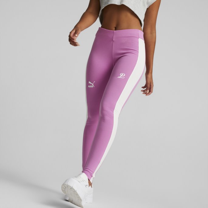 Puma På Salg Team Leggings Kvinner Lilla Pop