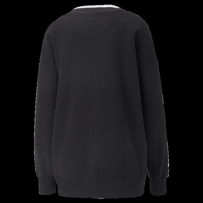 Puma På Salg Team Fleece V-hals Genser Dame Svart
