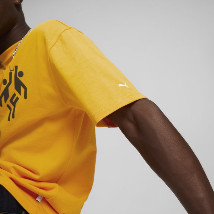 Puma På Salg Heroes Grafisk Tee Aprikos