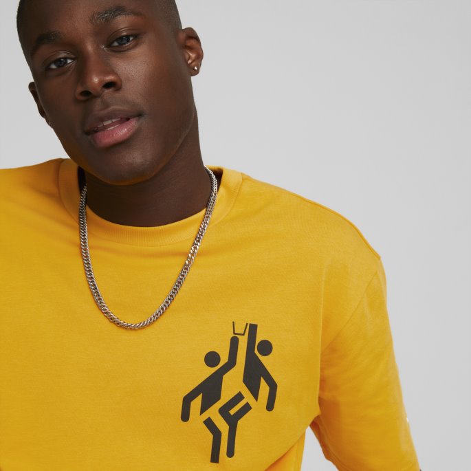 Puma På Salg Heroes Grafisk Tee Aprikos