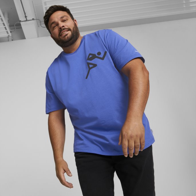 Puma På Salg Heroes Grafisk T-skjorte Royal Sapphire
